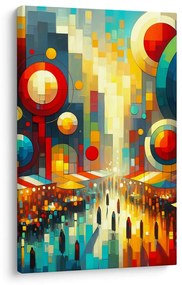 Quadro su tela – Geometria della città