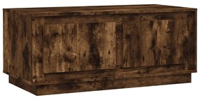 Tavolino da salotto rovere fumo 102x50x44 cm legno multistrato