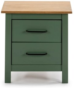 Comodino in legno verde Miranda - Marckeric