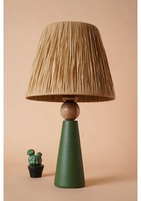 Lampada da tavolo 1xE27/40W/230V marrone/verde