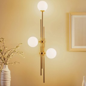 ALDEX Applique 1073Y30, a 3 luci, oro