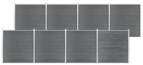 Pannello Di Recinzione İn Wpc 1391x186 Cm Grigio /