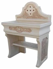 Lavabo Da Giardino In Cemento Decorato mod. L03