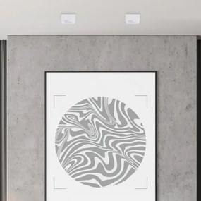 Faretto BALI 1xGU5,3/MR16/25W/12V quadrato bianco