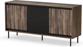 Credenza Swing KM-1 in noce/nero