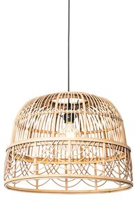 Lampada a sospensione orientale in rattan 44 cm - Michelle
