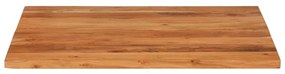 Piano per tavolo 90x90x2,5 cm quadrato legno massello di acacia