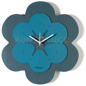 Orologio a forma di fiore florindo petrolio ,blu oltremare in ferro...