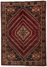 Shiraz Tappeto persiano 200x280 Rosso (Iran) Annodato A Mano