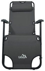 Sedia pieghevole regolabile antracite