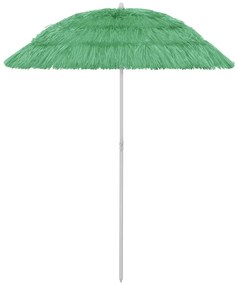 Ombrellone Da Spiaggia Hawaii Verde 180 Cm /