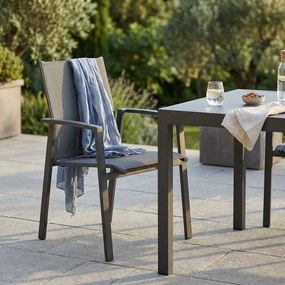 LOTUS - poltrona da giardino in alluminio