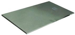 Piatto doccia in resina Strato crema L 120 x L 90 x H 2.7 cm opaco effetto pietra