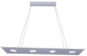 Lampadario LED design FIONA bianco, luce con 3 temperature di colore 5500 lumen