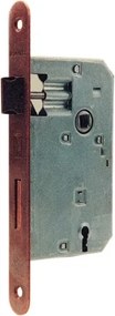 BONAITI Patent serratura quadro 8 mm interasse 70 mm ottonata 45 bordo tondo