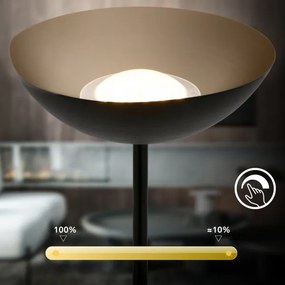 Briloner 1500015 - Lampada da terra LED dimmerabile ESTATE 8W/5V 4000 mAh, nera
