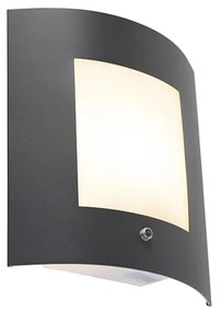 Lampada da parete per esterni antracite IP44 sensore crepuscolare - Emmerald