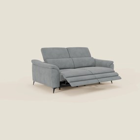 Arcos Divano 3 posti - piedini alti e poggiatesta reclinabili in microfibra impermeabile T11 grigio