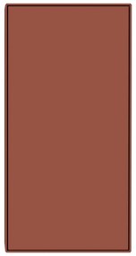 Mobile sospeso color mattone 46x91 cm Edge by Hammel - Hammel Furniture