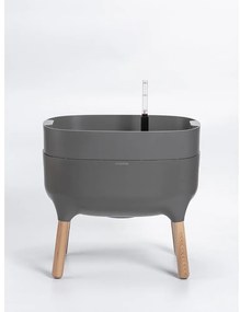 Vaso per coltivazione in plastica con sistema di auto-irrigazione Urbalive – Plastia