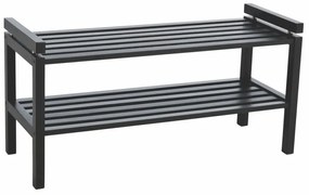 Scarpiera nera in rovere Ull Confetti - Rowico