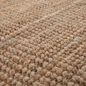 Passatoia di colore naturale in iuta tessuta a mano 60x150 cm Jute Boucle – Flair Rugs