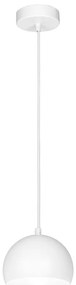 Lampada a sospensione su cavo SOOL 1xE27/15W/230V, Ø 15 cm, bianca