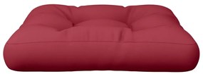 Cuscino per Pallet Rosso 58x58x10 cm in Tessuto