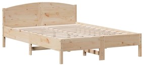 Letto senza materasso 140x200 cm in legno massello di pino