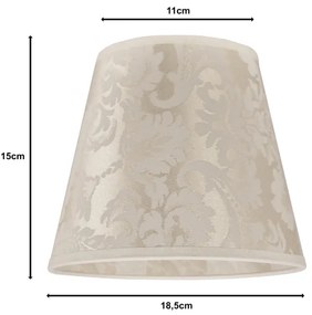 Duolla - Paralume per lampada da tavolo SOFIA XS E14 diametro 18,5 cm beige