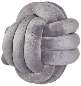Cuscino nodo glitterato grigio 30 x 30 cm MALNI Beliani