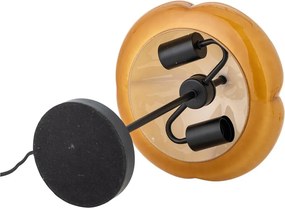 Lampada da tavolo giallo ocra con paralume in vetro (altezza totale 46,5 cm) Kinoko – Bloomingville