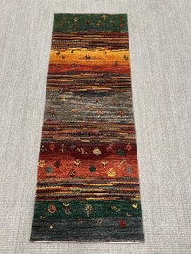 Loribaft Tappeto 60 x 160 Rosso (Iran) Annodato A Mano