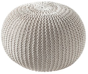 Pouf intrecciato 50x35x50 cm crema OresteLuchetta