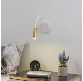 Brilagi - LED Lampada flessibile da muro MAYA LED/3W/230V 4000K bianco/oro