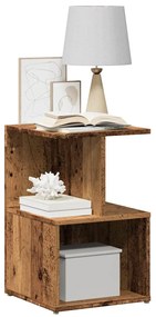 Comodino Legno Vecchio 35x35x55 Cm İn Legno Multistrato /