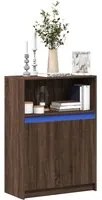 Credenza con LED Rovere Marrone 72x34x100 cm Legno Multistrato 852165