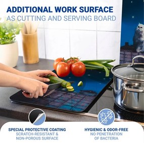 Set di 2 coperchi per fornelli in vetro temperato 30x52 cm - Maximex