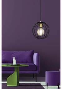 Sospensione Contemporanea Omoikane Acciaio Nero 1 Luce E27 Ip20