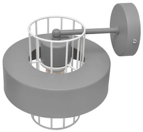 Applique VOLTA 1xE27/15W/230V grigio