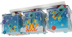 Dalber 63353 - Plafoniera per bambini ROCKET 3xE27/15W/230V