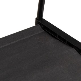 Stand appendiabiti nero in metallo su ruote 84x43x156 cm – Casa Selección