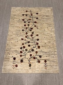 Gabbeh Tappeto 110 x 160 Beige (Iran) Annodato A Mano