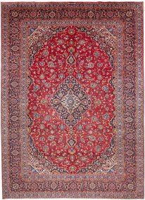 Kashan Tappeto persiano 370x270 Rosso (Iran) Annodato A Mano