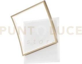 Plafoniera led ayrton quadrata oro 42w 5200lm cct 3000k 4000k 6500k...