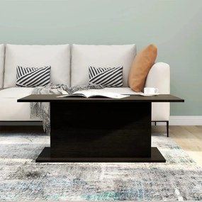 Tavolino da salotto nero 102x55,5x40 cm in truciolato