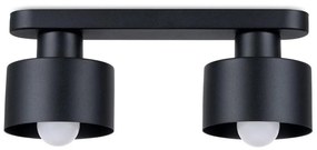 Sollux SL.1130 - Lampada da soffitto SAVAR 2xE27/60W/230V nero