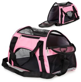 Borsa da trasporto per cani e gatti - rosa