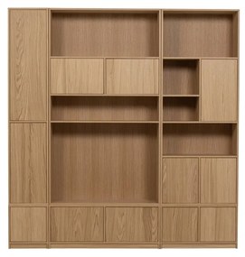 Tavolo TV modulare in rovere naturale 110x44 cm Modulair - vtwonen
