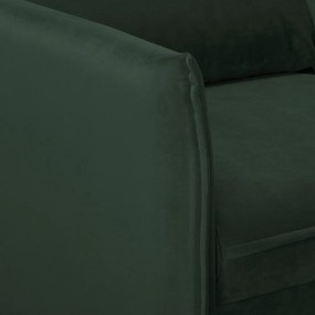 Divano verde scuro con rivestimento in velluto 138 cm Juli – Ropez